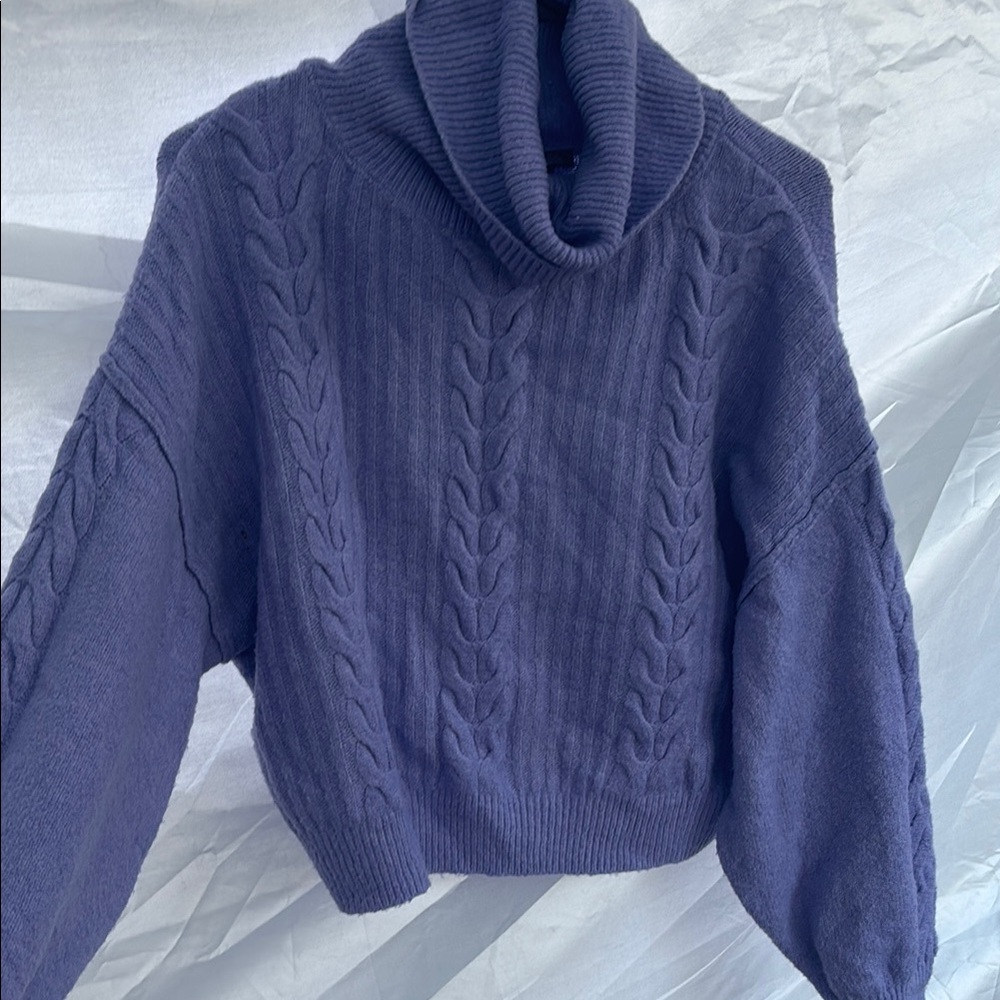 Wild Fable Purple Cowl Neck Sweater